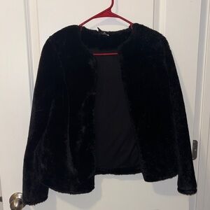 H&M Black Teddy Jacket
